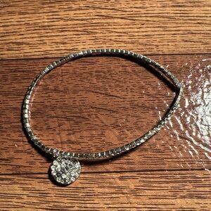 Guess Silver Bracelet with Heart Charm